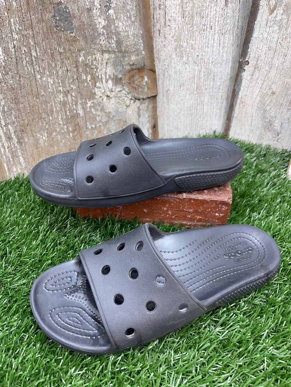 CROCS Classic Black Slide Women's 8